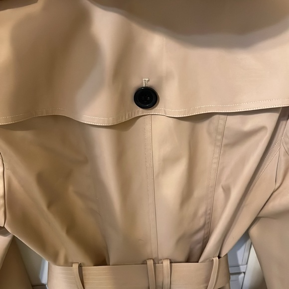 Cropped Trench BGSD Evelyn Women’s Weatherproof Hooded Short Coat Raincoat Large - Picture 10 of 11